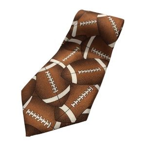 Everyday Tie Men Allover Football Themed Novelty Sport Necktie College NFL Coach